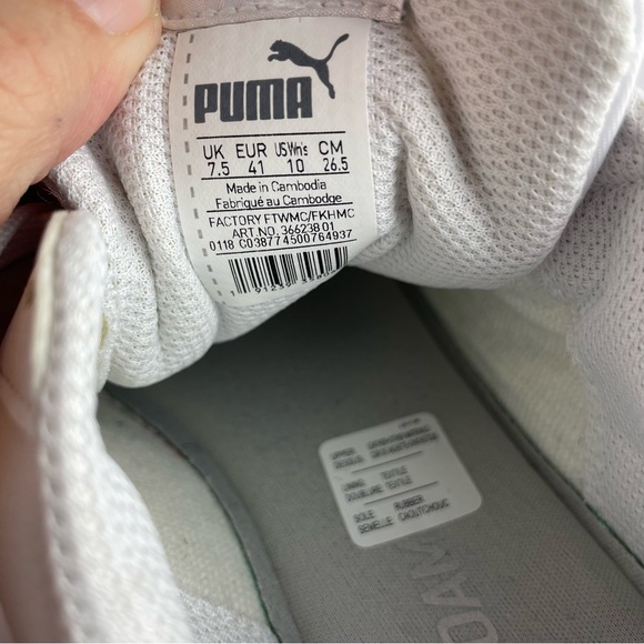 Puma SoftFoot NWOT White Leathers Sneakers - Picture 8 of 9